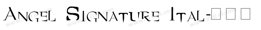 Angel Signature Ital字体转换